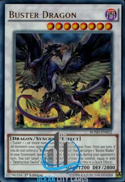 Yugioh Buster Dragon BOSH-EN052 Ultra Rare 1st ed - Image 1