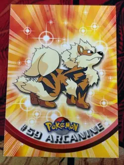 #59 Arcanine - Pokemon 1999 Topps TV Animation Series 1 Green Label Nonfoil LP - Image 1
