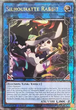 YUGIOH SILHOUHATTE RABBIT QUARTER CENTURY RARE 1ST EDITION NEAR MINT INFO-EN052 - Image 1