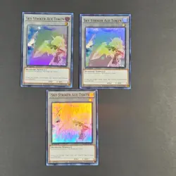 Yugioh TCG - 3x Sky Striker Ace Token - MAMA-EN013 - NM - 1st - Ultra Rare, 2022 - Image 2