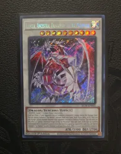 Lancea, Ancestral Dragon of the Ice Mountain BLTR-EN005 Secret Rare 1st Ed Mint - Image 3