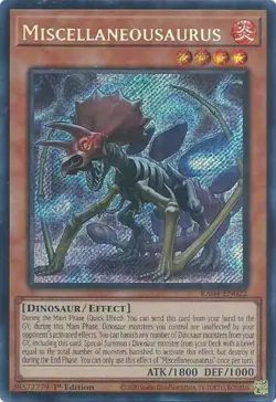 Yugioh! Miscellaneousaurus - RA04-EN022 - Secret Rare - 1st Edition Near Mint, E - Image 2