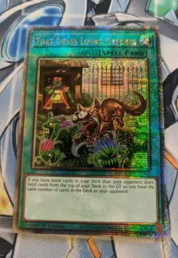 YUGIOH THAT GRASS LOOKS GREENER 1st Ed QUARTER CENTURY (QCR) NM - Image 2