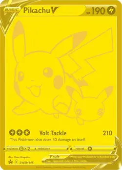 Pikachu V SWSH145 SWSH: Sword & Shield Promo Cards Holo - Image 1