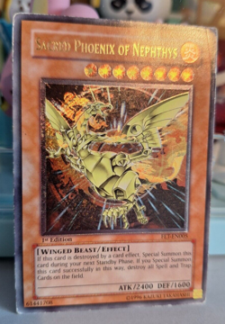 Sacred Phoenix of Nephthys FET-EN005 Ultimate Rare 1st Edition HP Yu-Gi-Oh Card - Image 2