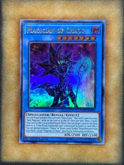 Yugioh Magician of Chaos DUPO-EN001 Ultra Rare 1st Ed LP - Image 1