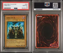 PSA 10 LORD OF D SDK-041 YUGIOH 2002 SUPER RARE MAX FADED ERROR MISPRINT SUPER - Image 6