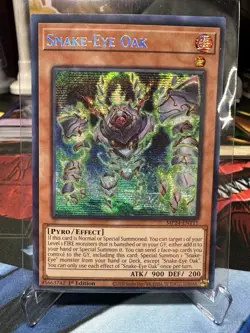 Yugioh Snake-Eye Oak MP24-EN111 Prismatic Secret Rare NM - Image 1