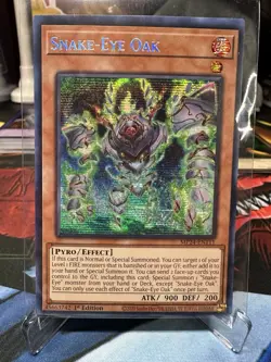 Yugioh Snake-Eye Oak MP24-EN111 Prismatic Secret Rare NM - Image 2
