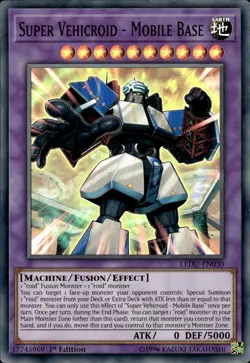 Super Vehicroid - Mobile Base - Super Rare 1st Edition LEDU-EN030 - LP - YuGiOh - Image 1