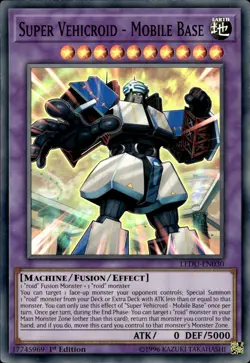 Super Vehicroid - Mobile Base - Super Rare 1st Edition LEDU-EN030 - LP - YuGiOh - Image 3