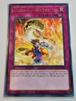 Damage = Reptile - ANGU-EN058 - Rare - 1st Edition Yugioh - Image 3