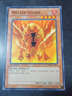 Yugioh Molten Zombie SDOK-EN015 Common 1st Edition - Image 2