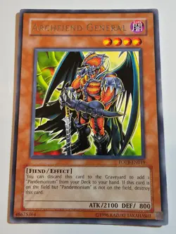 Archfiend General FOTB-EN019 Rare Unlimited Yugioh - Image 3