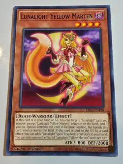 Lunalight Yellow Marten - LDS2-EN128 Common 1st Edition Yugioh - Image 3
