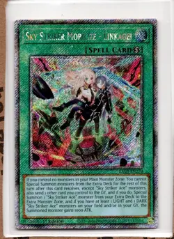 Yugioh Sky Striker Mobilize Linkage! RA03-EN274 Platinum Secret Rare - Image 3
