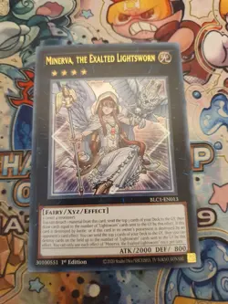 Yu-Gi-Oh! Minerva, the Exalted Lightsworn BLC1-EN013 1st Edition Ultra Rare - Image 1
