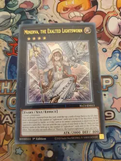 Yu-Gi-Oh! Minerva, the Exalted Lightsworn BLC1-EN013 1st Edition Ultra Rare - Image 2