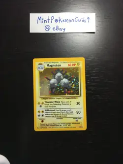 Magneton - 9/102 - Holo Rare - Base Set Pokemon Card - Near Mint - Image 1