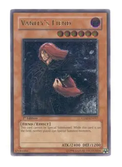 Yugioh! LP Vanity's Fiend - CDIP-EN017 - Ultimate Rare - Unlimited Edition Light - Image 1