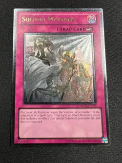 Yu-Gi-Oh! Solemn Warning (LP) Duelist Revolution DREV-EN077 Unlimited - Image 1