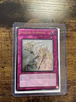 Yu-Gi-Oh Duelist Revolution Ultimate Rare 1st Edition Solemn Warning DREV-EN077 - Image 16