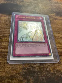 Yu-Gi-Oh Duelist Revolution Ultimate Rare 1st Edition Solemn Warning DREV-EN077 - Image 6