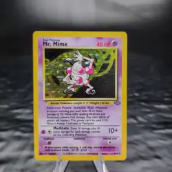 Mr. Mime Holo Jungle 6/64 WOTC Pokemon Card TCG Unlimited Vintage Rare âœ¨ - Image 1