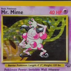 Mr. Mime Holo Jungle 6/64 WOTC Pokemon Card TCG Unlimited Vintage Rare âœ¨ - Image 6
