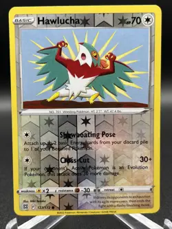 Hawlucha 127/172 Reverse Holo Common Brilliant Stars Pokemon - Image 1