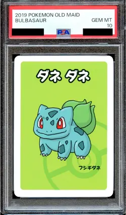 PSA 10 Bulbasaur Old Maid Babanuki Japanese Pokemon Center Promo Playing Card - Image 1