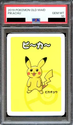 PSA 10 Pikachu Old Maid Babanuki Japanese Pokemon Center Promo Playing Card - Image 1