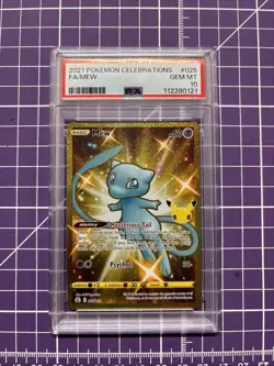 2021 PokÃ©mon Celebrations Mew #025 PSA 10 Gem MT Card - Image 1