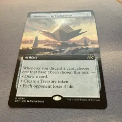 Monument to Endurance MINT Extended Art 394 Aetherdrift DFT MTG Rare Unplayed NM - Image 2