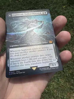 MTG: Final Fantasy Sephiroth, Fabled SOLDIER - Extended Art Foil M 0451 NM - Image 4