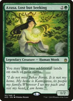 Azusa, Lost but Seeking x1 Masters 25 MTG Magic the Gathering Green Creature  - Image 1