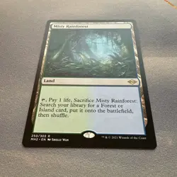 Misty Rainforest MINT 250/303 Modern Horizons 2 MH2 MTG Rare Land Unplayed M/NM - Image 2