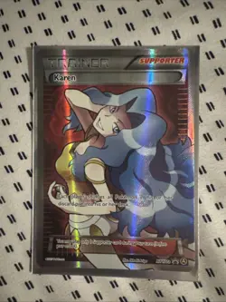 Pokemon Karen Trainer, Full Art XY177a Premium Trainer - Image 1