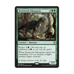 WOTC MtG Prerelease Promos Territorial Allosaurus (P) (Foil) NM - Image 1