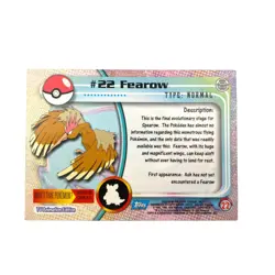 Pokemon 1999 Topps Pokemon Trading Card 22 Fearrow Foil - Image 6