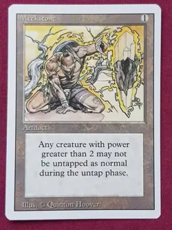 Magic The Gathering REVISED EDITION MEEKSTONE artifact card MTG - Image 1
