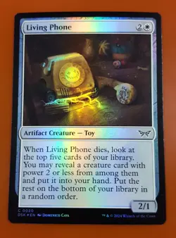 1x Living Phone | FOIL | Duskmourn: House of Horror | MTG Magic Cards - Image 1