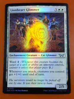 1x Lionheart Glimmer | FOIL | Duskmourn: House of Horror | MTG Magic Cards - Image 1