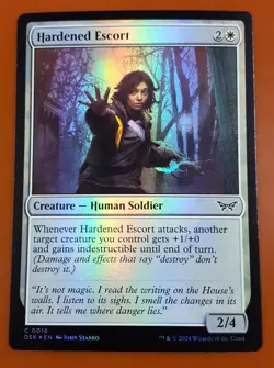 1x Hardened Escort | FOIL | Duskmourn: House of Horror | MTG Magic Cards - Image 1