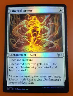 1x Ethereal Armor | FOIL | Duskmourn: House of Horror | MTG Magic Cards - Image 1