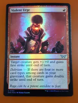 1x Violent Urge | FOIL | Duskmourn: House of Horror | MTG Magic Cards - Image 1