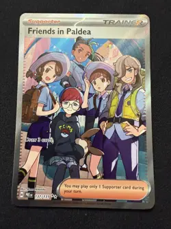Pokemon TCG SV: Prismatic Evolutions #137/131 Friends in Paldea NM - Image 1