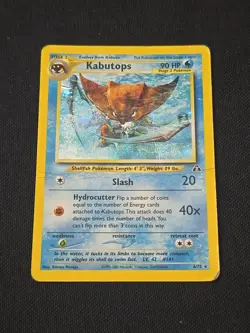 Kabutops 6/75 Neo Discovery Holo Pokemon TCG Vintage Heavy Play - DMG - Image 2