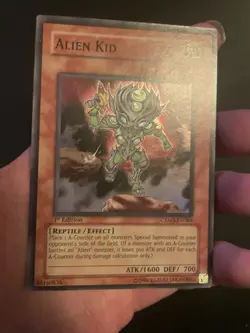 Yugioh Alien Kid CRMS-EN084 Super Rare 1st Ed LP B - Image 1