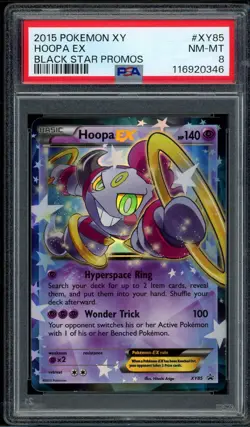 2015 PSA 8 Pokemon XY Hoopa EX XY85 Black Star promo Card BSP NM-MT - Image 1